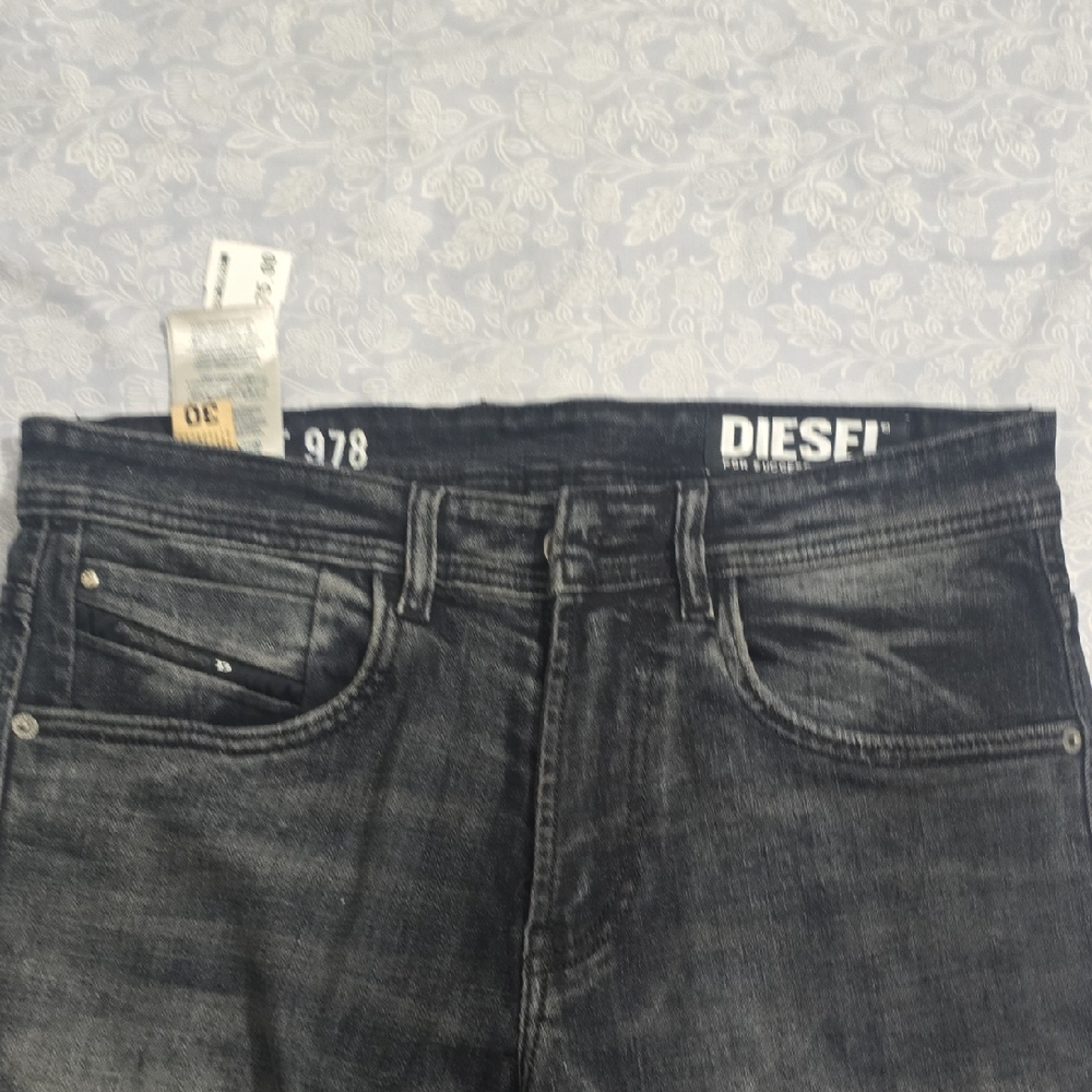 Diesel Men's Dark Gray Slim Jeans